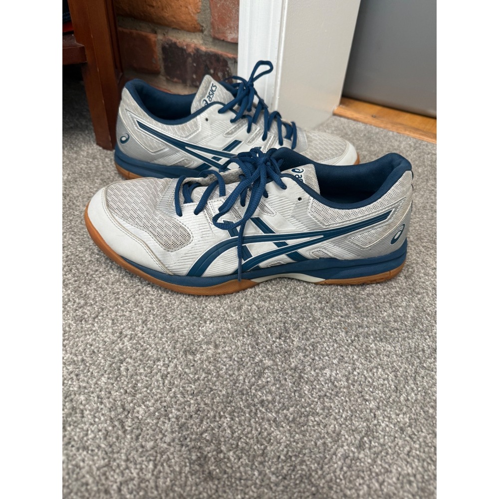 ASICS Men's Gel-Rocket Shoe Glacier Grey/Mako Blue 11